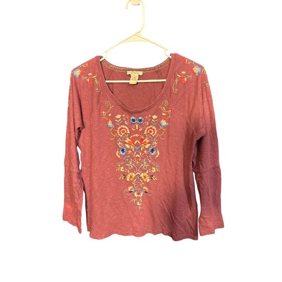 Sundance Womens Small Embroidered Cotton Top - Picture 1 of 4